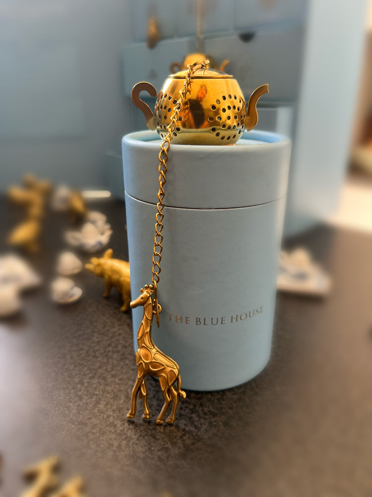 Gold Plated Giraffe Tea Infuser